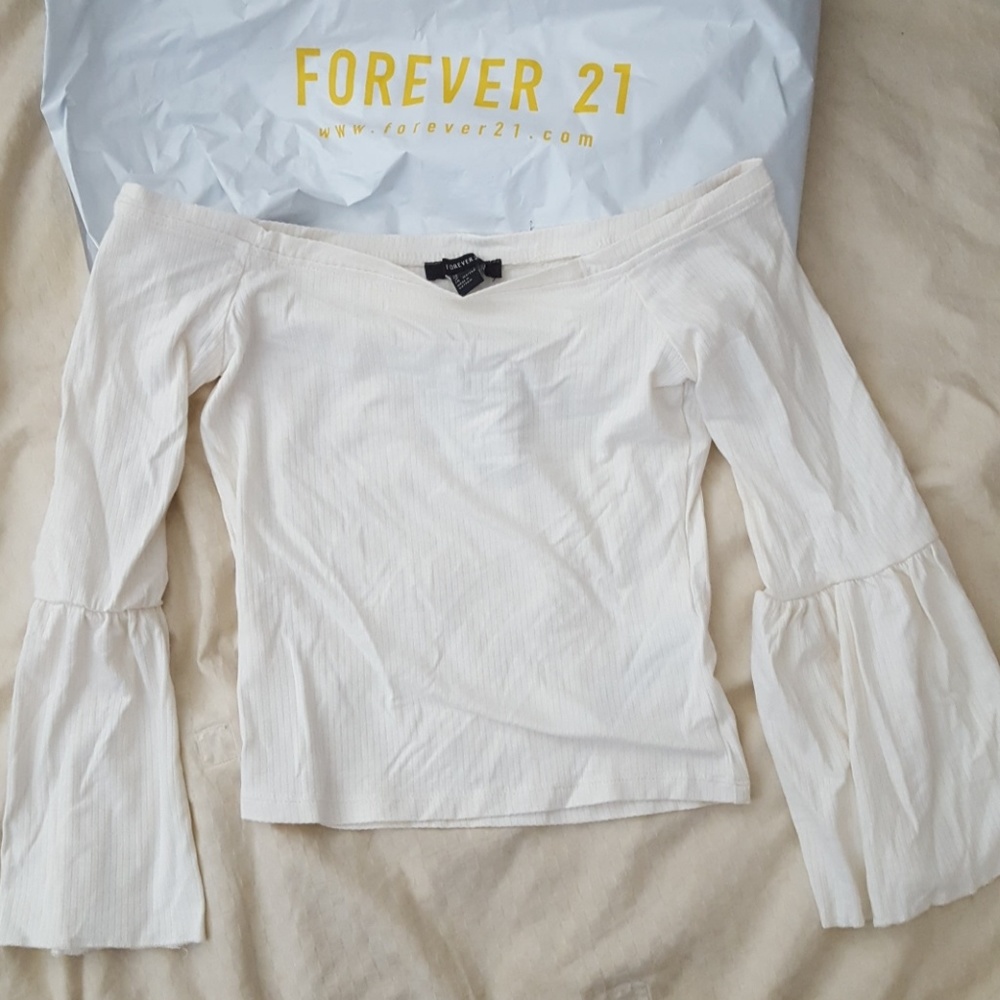 Forever 21 Off Shoulder Crop Top
